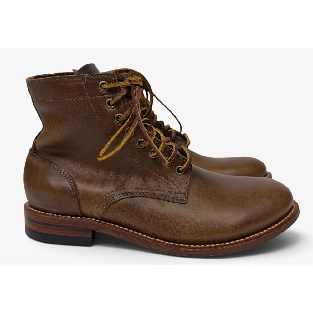 Oak Street Bootmakers Trench Boot Mens 9 D Natural Horween Chromexcel USA Boots
